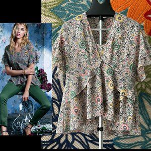 CAbi Poet Blouse #5344 - A Gorgeous Blouse with Gorgeous Color and Style - S